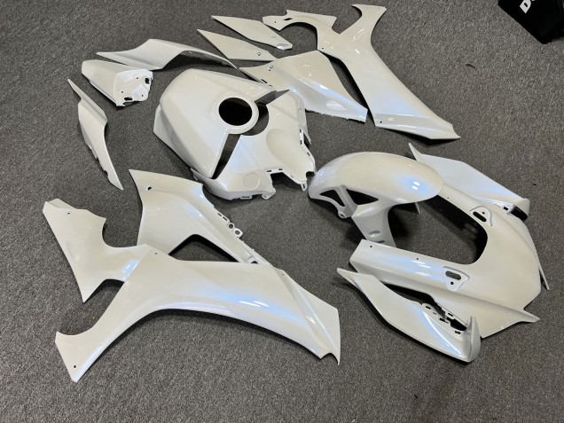 Purchase 2020-2025 Glossy Pearl White with Blue Flakes Yamaha R1 Motorcycle Fairings UK