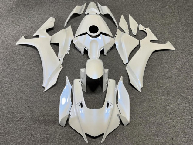 Purchase 2020-2025 Glossy Pearl White with Blue Flakes Yamaha R1 Motorcycle Fairings UK