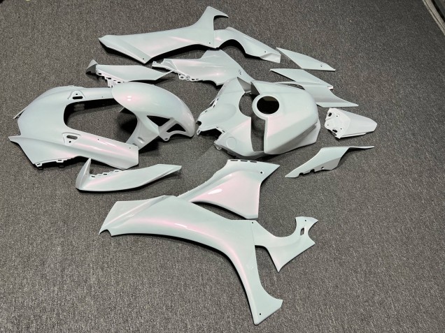 Purchase 2020-2025 Glossy Pearl White with Pink Flakes Yamaha R1 Motorcycle Fairings UK