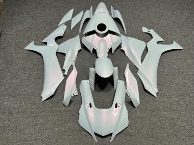 Purchase 2020-2025 Glossy Pearl White with Pink Flakes Yamaha R1 Motorcycle Fairings UK