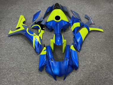 Purchase 2020-2025 Glossy Blue High Vis Yellow Yamaha R1 Motorcycle Fairings UK
