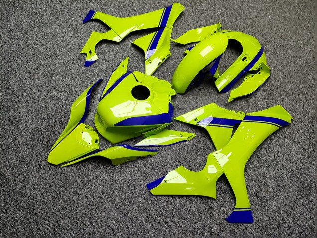 Purchase 2020-2025 Glossy High Vis Yellow & Blue Yamaha R1 Motorcycle Fairings UK