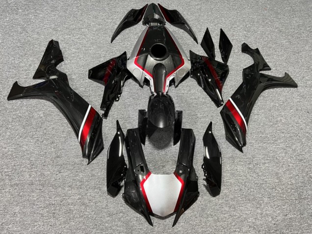 Purchase 2020-2025 Glossy Metallic Black Candy Red Silver Yamaha R1 Motorcycle Fairings UK