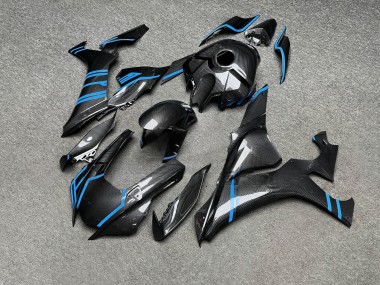 Purchase 2020-2025 Glossy Blue Carbon Fiber Style Yamaha R1 Motorcycle Fairings UK