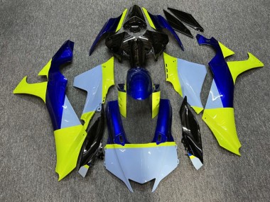Purchase 2020-2025 Glossy Pale Blue Black High Vis Yellow Yamaha R1 Motorcycle Fairings UK