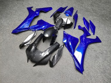 Purchase 2020-2025 Glossy Blue Carbon Fiber Style Yamaha R1 Motorcycle Fairings UK