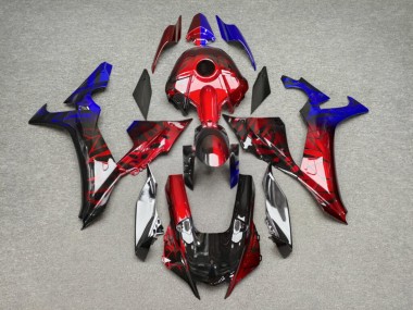 Purchase 2020-2025 Glossy Black Red Blue Shattered Split Yamaha R1 Motorcycle Fairings UK