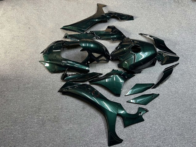 Purchase 2020-2025 Glossy Dark Metallic Green Yamaha R1 Motorcycle Fairings UK