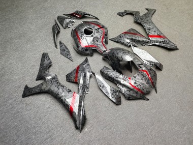 Purchase 2020-2025 Glossy Forged Carbon Fiber Style Red Yamaha R1 Motorcycle Fairings UK