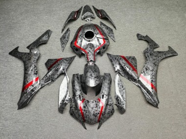 Purchase 2020-2025 Glossy Forged Carbon Fiber Style Red Yamaha R1 Motorcycle Fairings UK