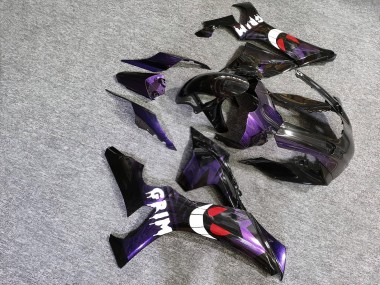 Purchase 2020-2025 Glossy Black Deep Purple Grim Yamaha R1 Motorcycle Fairings UK
