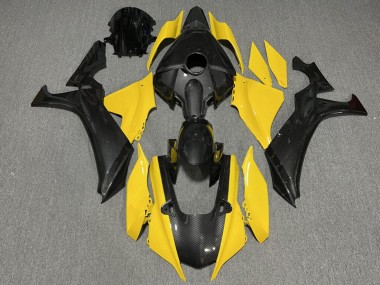 Purchase 2020-2025 Glossy Yellow Carbon Fiber Style Yamaha R1 Motorcycle Fairings UK