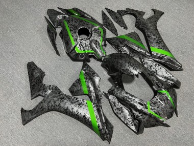 Purchase 2020-2025 Glossy Green Forged Carbon Fiber Style Yamaha R1 Motorcycle Fairings UK