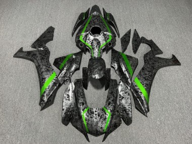 Purchase 2020-2025 Glossy Green Forged Carbon Fiber Style Yamaha R1 Motorcycle Fairings UK