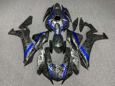 Purchase 2020-2025 Glossy Blue Forged Carbon Fiber Style Yamaha R1 Motorcycle Fairings UK