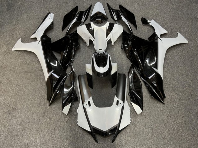 Purchase 2020-2025 Glossy Black White Yamaha R1 Motorcycle Fairings UK