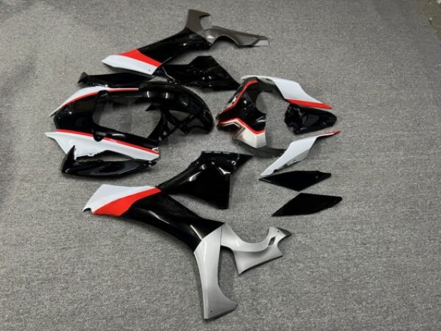 Purchase 2020-2025 Glossy Black & White with Red & Grey Yamaha R1 Motorcycle Fairings UK