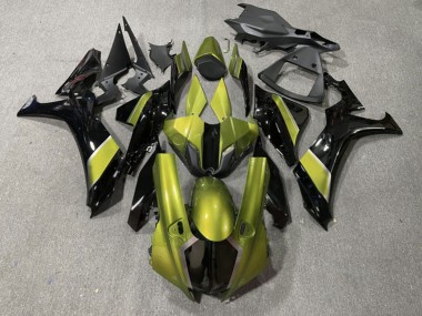 Purchase 2020-2025 Glossy Gold Black Yamaha R1 Motorcycle Fairings UK