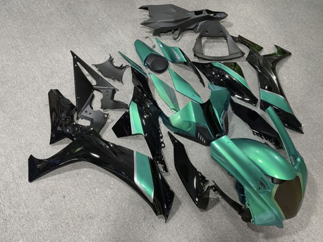 Purchase 2020-2025 Glossy Teal Black Yamaha R1 Motorcycle Fairings UK