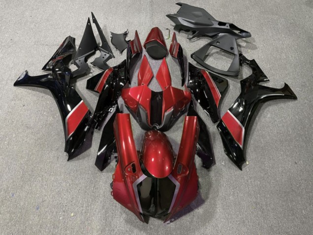Purchase 2020-2025 Glossy Red Black Yamaha R1 Motorcycle Fairings UK