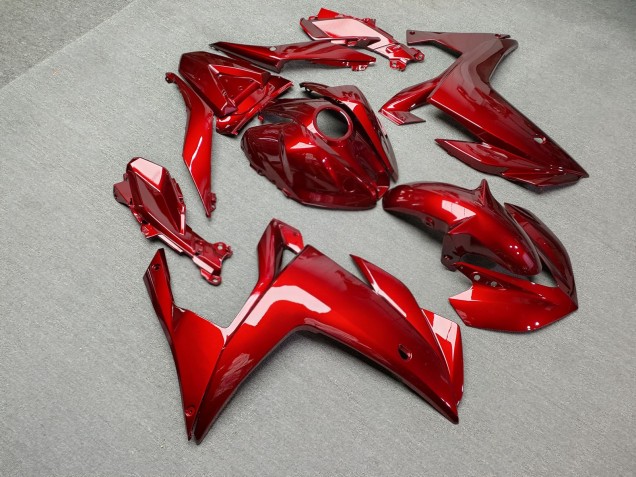Purchase 2015-2018 Glossy Candy Red Yamaha R3/R25 Motorcycle Fairings UK