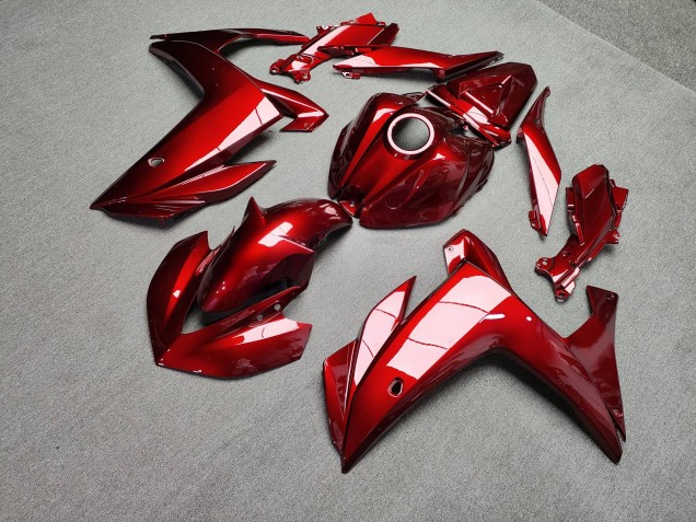 Purchase 2015-2018 Glossy Candy Red Yamaha R3/R25 Motorcycle Fairings UK
