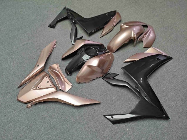 Purchase 2015-2018 Glossy Metallic Rose Gold & Black Yamaha R3/R25 Motorcycle Fairings UK
