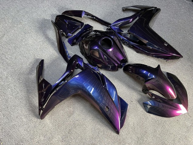 Purchase 2015-2018 Glossy Purple Gradient Yamaha R3/R25 Motorcycle Fairings UK