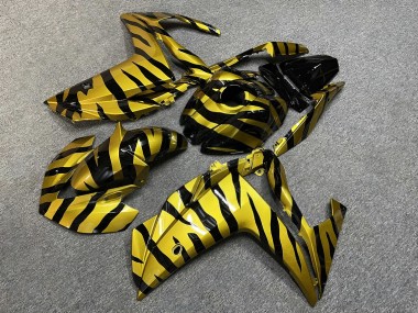 Purchase 2015-2018 Glossy Black Gold Zebra Yamaha R3/R25 Motorcycle Fairings UK