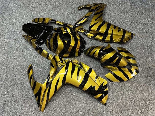 Purchase 2015-2018 Glossy Black Gold Zebra Yamaha R3/R25 Motorcycle Fairings UK