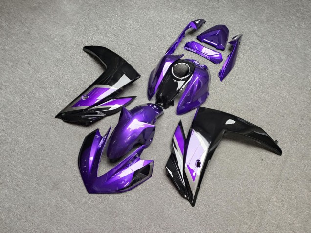 Purchase 2015-2018 Glossy Purple Black Silver Yamaha R3/R25 Motorcycle Fairings UK