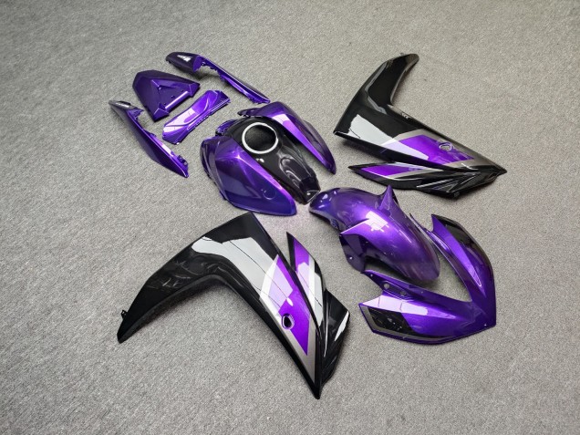 Purchase 2015-2018 Glossy Purple Black Silver Yamaha R3/R25 Motorcycle Fairings UK