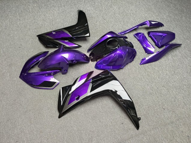 Purchase 2015-2018 Glossy Purple Black Silver Yamaha R3/R25 Motorcycle Fairings UK