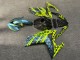 Purchase 2015-2018 Glossy Carbon Fiber Style with Teal & High Vis Yellow Pattern Yamaha R3/R25 Motorcycle Fairings UK