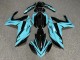 Purchase 2015-2018 Glossy Black Teal Yamaha R3/R25 Motorcycle Fairings UK