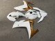 Purchase 2015-2018 Glossy White Gold Yamaha R3/R25 Motorcycle Fairings UK