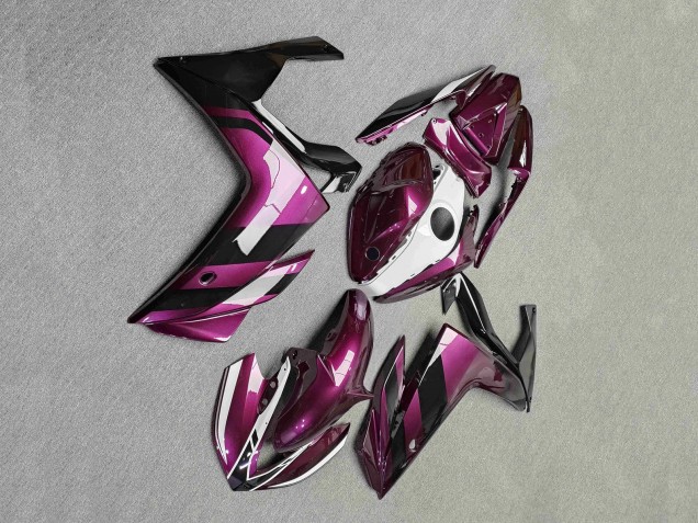 Purchase 2015-2018 Glossy Black & Pink Yamaha R3/R25 Motorcycle Fairings UK