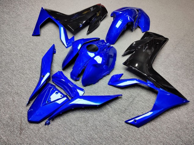 Purchase 2015-2018 Glossy Black & Blue Yamaha R3/R25 Motorcycle Fairings UK