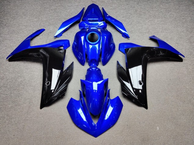 Purchase 2015-2018 Glossy Black & Blue Yamaha R3/R25 Motorcycle Fairings UK