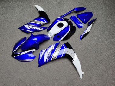 Purchase 2015-2018 Glossy Blue Silver Black Yamaha R3/R25 Motorcycle Fairings UK