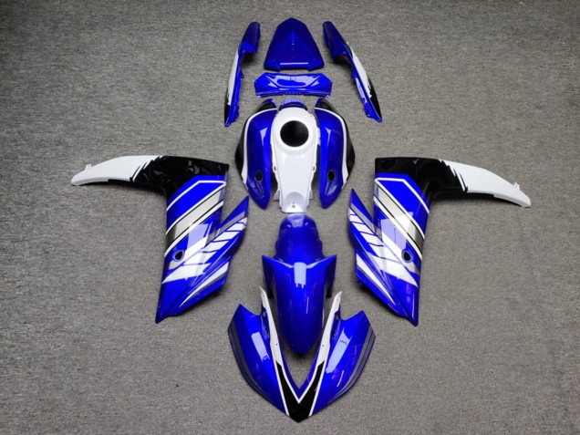 Purchase 2015-2018 Glossy Blue Silver Black Yamaha R3/R25 Motorcycle Fairings UK
