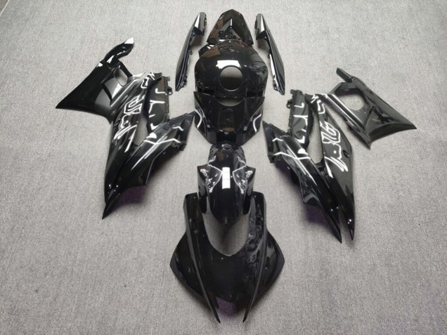Purchase 2019-2021 Glossy Black with Carbon Fiber Style Bull Yamaha R3/R25 Motorcycle Fairings UK