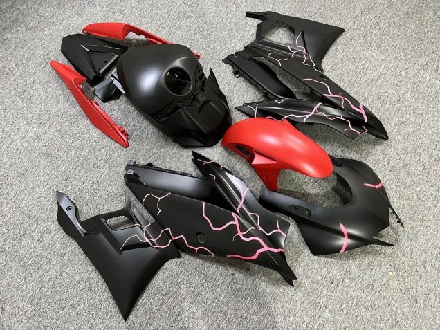 Purchase 2019-2021 Matte Black Red Lightnings Yamaha R3/R25 Motorcycle Fairings UK