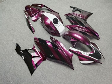 Purchase 2022-2024 Glossy Metallic Fuchsia with Black & White Yamaha R3/R25 Motorcycle Fairings UK