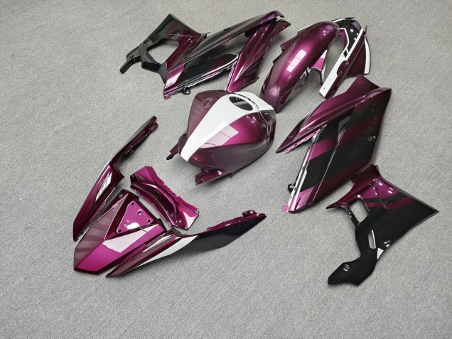 Purchase 2022-2024 Glossy Metallic Fuchsia with Black & White Yamaha R3/R25 Motorcycle Fairings UK