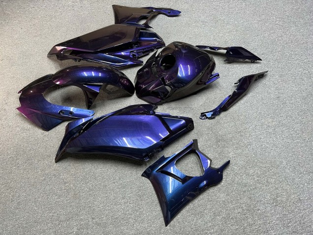 Purchase 2025-2026 Glossy Blue Chameleon Yamaha R3/R25 Motorcycle Fairings UK