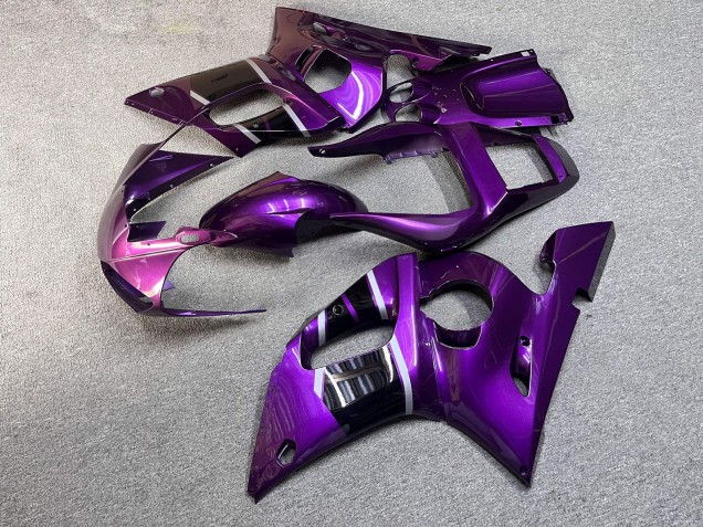 Purchase 1998-2002 Glossy Purple Chameleon with Black & Silver Yamaha R6 Motorcycle Fairings UK