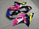 Purchase 1998-2002 Glossy Black Pink Yellow Shark Yamaha R6 Motorcycle Fairings UK