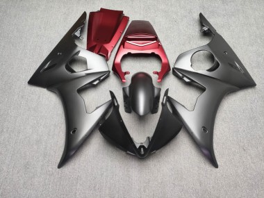Purchase 2005 Matte Silver & Red Yamaha R6 Motorcycle Fairings UK