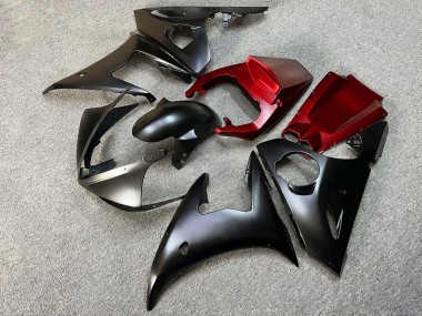 Purchase 2005 Matte Black Yellow Red Yamaha R6 Motorcycle Fairings UK